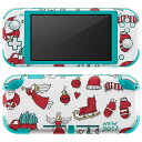 igsticker Nintendo Switch Lite 専用 デザインスキンシール 全面 ニンテンドー スイッチ ライト 専用 ゲーム機 カバー アクセサリー フィルム ステッカー エアフリー 015488 クリスマス　サンタクロース