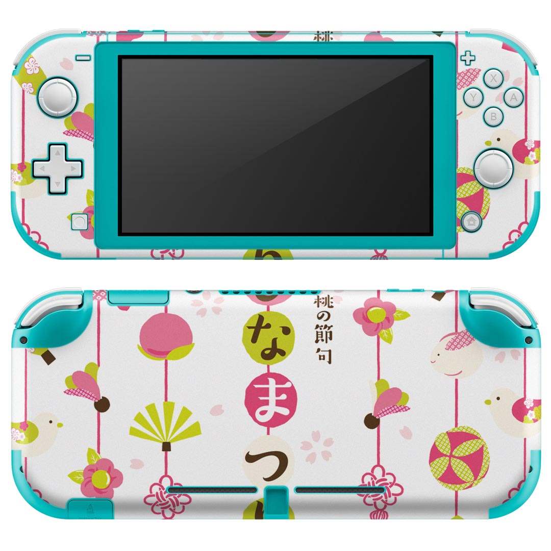 igsticker Nintendo Switch Lite 専用 デザインスキンシール 全面 ニンテンドー スイッチ ライト 専用 ゲーム機 カバー アクセサリー フィルム ステッカー エアフリー 015517 ひなまつり　飾り　日本語