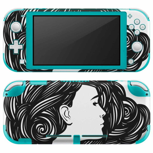 igsticker Nintendo Switch Lite 専用 デザインスキンシール 全面 ニンテンドー スイッチ ライト 専用 ゲーム機 カバー アクセサリー フィルム ステッカー エアフリー 015577 女の人 モノクロ 横顔 igsticker Nintendo Switch Lite 専用 デザインスキンシール 全面 ニンテンドー スイッチ ライト 専用 ゲーム機 カバー アクセサリー フィルム ステッカー エアフリー 015577 女の人 モノクロ 横顔