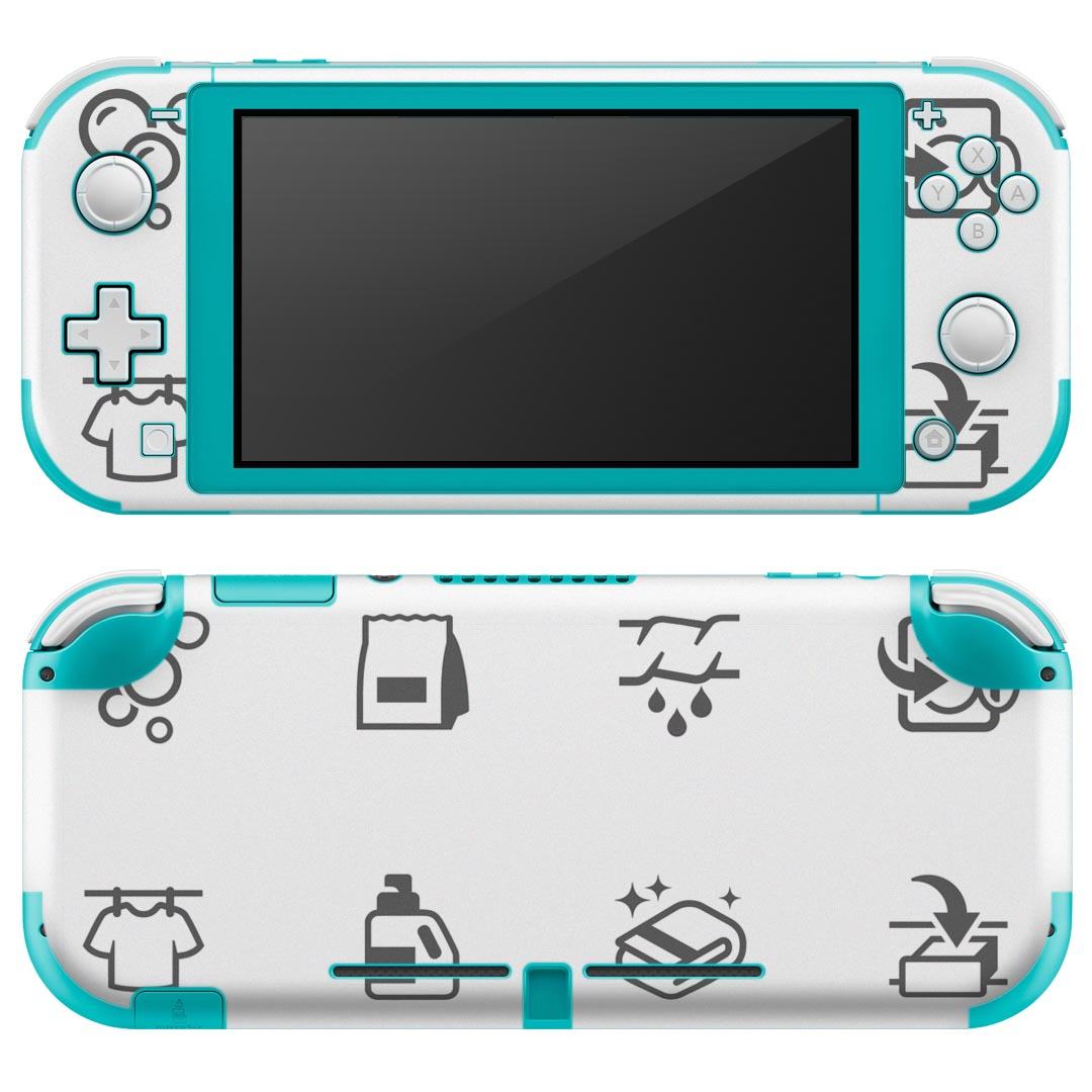 製品名 Nintendo Switch Lite専用 デザインスキンシール セット内容 Nintendo Switch Lite本体用スキンシール（裏表）各1枚 ※液晶側シールは2パーツに分かれていますニンテンドースイッチライト専用です。据え置き機のSwitch本体やJoyコンには対応していません。 商品特徴 3M社製の再剥離性シートを素材に採用し、細かな位置調整がしやすく貼り直しが容易です。また、エアフリーでもありますので気泡が簡単に逃げるので、キレイに貼ることができます。専用の業務プリンターを使い、商品画像と遜色のない美しい印刷仕上がり。 注意事項 画像はサンプルですので、ご覧の環境によっては多少色味に違いを感じる場合がございます。 イメージと違った、モニターと色味が異なるという理由での交換や返金はご対応出来かねます。スキンシールのみの販売で、ニンテンドースイッチ本体などは付属しません。シワができた場合、ドライヤーなどで軽く温め、外側に向けてシワを伸ばすように貼ってください。初回貼付時の位置調整や貼り直しは可能ですが、しっかりと押し付けて接着させた後の再剥離、再利用は保証しておりません。また接着部に油分や汚れが付着しますと角の部分は剥がれやすくなりますので、貼付時はあまり触れないようにご注意ください。無地のセミグロスシートにデザインをプリントした商品で、デコなどの加工はございません。 凹凸や光沢があるように見えたり布地や金属を素材にしたように見える商品もありますが、デザインの図版によるものです。印刷時に微妙な画像のズレが生じる場合がございます。ご注文後に1点1点制作する受注生産品の為、不良品以外のご返品や交換は固くお断りします。 商品発送 完全受注生産のハンドメイド商品となりますので、既製品と比べて発送までお時間を頂いています。 基本的に決済確認後2?3営業日、最大で10営業日での発送となります。繁忙期や休業日明けの場合はさらに時間がかかる場合があります。 その際には別途メールにてご連絡致します。メール便の場合、発送日から到着までに2?4日ほどかかる場合が多く、紛失などの保障もご対応できかねます。あらかじめご了承下さい。