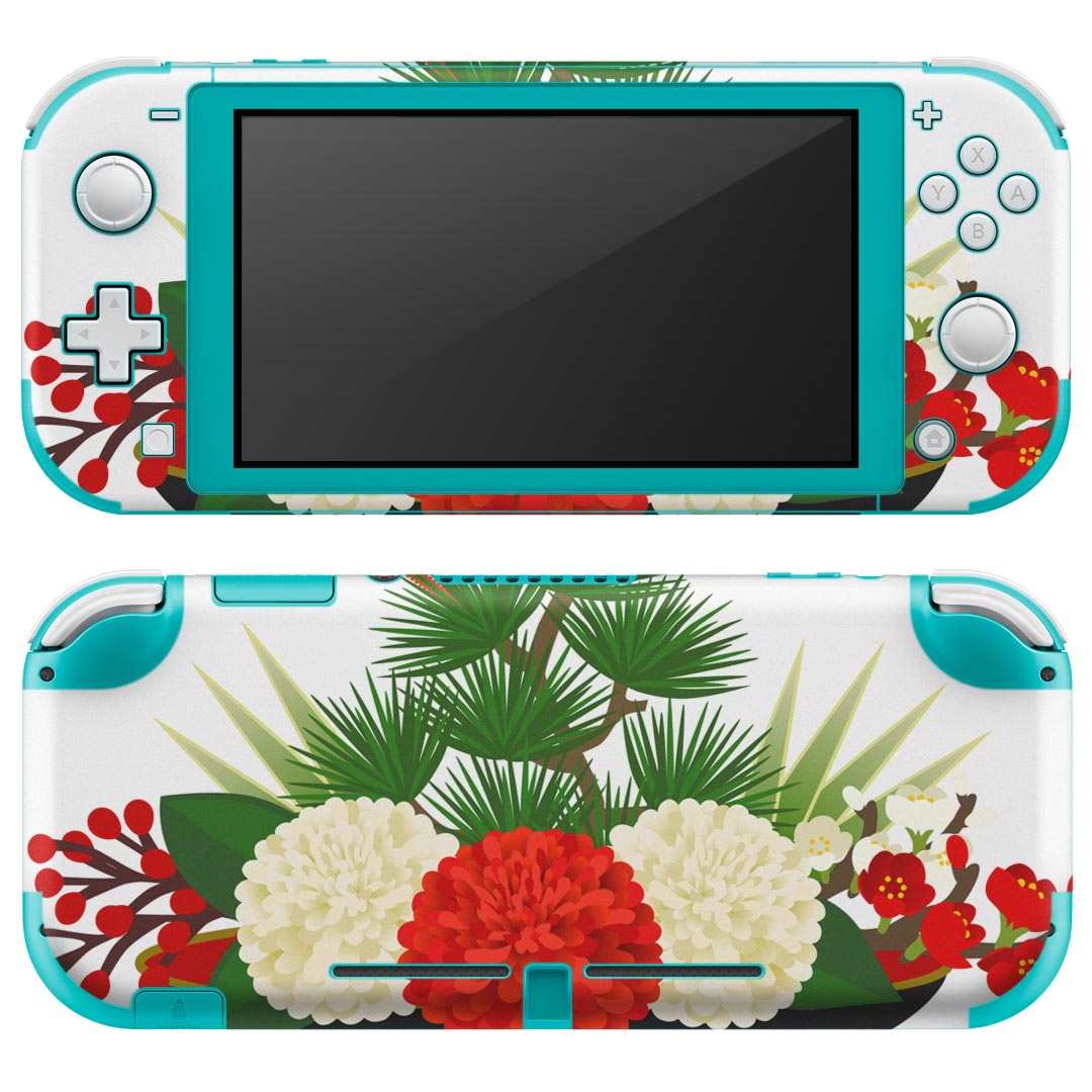 igsticker Nintendo Switch Lite 専用 デザインスキンシール 全面 ニンテンドー スイッチ ライト 専用 ゲーム機 カバー アクセサリー フィルム ステッカー エアフリー 015613 正月飾り　元旦　正月
