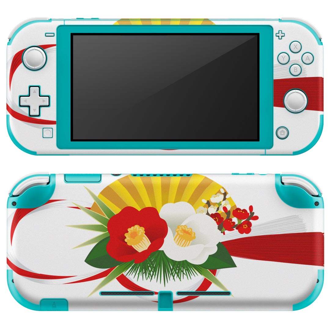 製品名 Nintendo Switch Lite専用 デザインスキンシール セット内容 Nintendo Switch Lite本体用スキンシール（裏表）各1枚 ※液晶側シールは2パーツに分かれていますニンテンドースイッチライト専用です。据え置き機のSwitch本体やJoyコンには対応していません。 商品特徴 3M社製の再剥離性シートを素材に採用し、細かな位置調整がしやすく貼り直しが容易です。また、エアフリーでもありますので気泡が簡単に逃げるので、キレイに貼ることができます。専用の業務プリンターを使い、商品画像と遜色のない美しい印刷仕上がり。 注意事項 画像はサンプルですので、ご覧の環境によっては多少色味に違いを感じる場合がございます。 イメージと違った、モニターと色味が異なるという理由での交換や返金はご対応出来かねます。スキンシールのみの販売で、ニンテンドースイッチ本体などは付属しません。シワができた場合、ドライヤーなどで軽く温め、外側に向けてシワを伸ばすように貼ってください。初回貼付時の位置調整や貼り直しは可能ですが、しっかりと押し付けて接着させた後の再剥離、再利用は保証しておりません。また接着部に油分や汚れが付着しますと角の部分は剥がれやすくなりますので、貼付時はあまり触れないようにご注意ください。無地のセミグロスシートにデザインをプリントした商品で、デコなどの加工はございません。 凹凸や光沢があるように見えたり布地や金属を素材にしたように見える商品もありますが、デザインの図版によるものです。印刷時に微妙な画像のズレが生じる場合がございます。ご注文後に1点1点制作する受注生産品の為、不良品以外のご返品や交換は固くお断りします。 商品発送 完全受注生産のハンドメイド商品となりますので、既製品と比べて発送までお時間を頂いています。 基本的に決済確認後2?3営業日、最大で10営業日での発送となります。繁忙期や休業日明けの場合はさらに時間がかかる場合があります。 その際には別途メールにてご連絡致します。メール便の場合、発送日から到着までに2?4日ほどかかる場合が多く、紛失などの保障もご対応できかねます。あらかじめご了承下さい。
