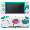 igsticker Nintendo Switch Lite 専用 デザインスキンシール 全面 ニンテンドー スイッチ ライト 専用 ゲーム機 カバー アクセサリー フィルム ステッカー エアフリー 015630 ふきだし　カラフル　やじるし　家