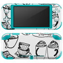igsticker Nintendo Switch Lite 専用 デザインスキンシール 全面 ニンテンドー スイッチ ライト 専用 ゲーム機 カバー アクセサリー フィルム ステッカー エアフリー 015723 カフェ 食べ物 飲み物(2)