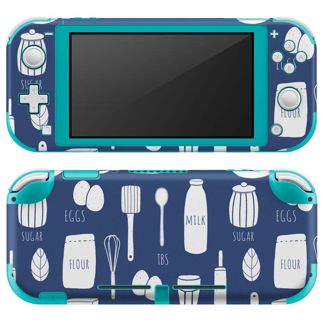 igsticker Nintendo Switch Lite 専用 デザインスキンシール 全面 ニンテンドー スイッチ ライト 専用 ゲーム機 カバー アクセサリー フィルム ステッカー エアフリー 015750 食べ物 ミルク 卵