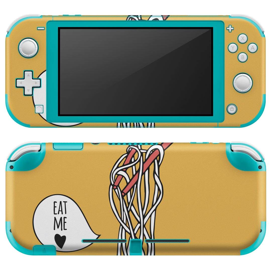 igsticker Nintendo Switch Lite 専用 デザインスキンシール 全面 ニンテンドー スイッチ ライト 専用 ゲーム機 カバー アクセサリー フィルム ステッカー エアフリー 015766 食べ物　お箸