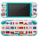 igsticker Nintendo Switch Lite 専用 デザインスキンシール 全面 ニンテンドー スイッチ ライト 専用 ゲーム機 カバー アクセサリー フィルム ステッカー エアフリー 015769 国旗　かわいい　カラフル