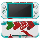 igsticker Nintendo Switch Lite 専用 デザインスキンシール 全面 ニンテンドー スイッチ ライト 専用 ゲーム機 カバー アクセサリー フィルム ステッカー エアフリー 015788 クリスマス サンタ かわいい