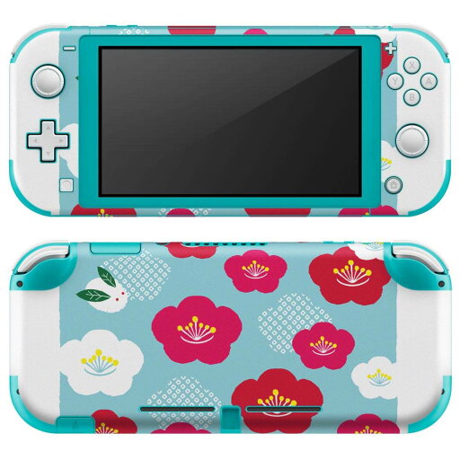 igsticker Nintendo Switch Lite 専用 デザインスキンシール 全面 ニンテンドー スイッチ ライト 専用 ゲーム機 カバー アクセサリー フィルム ステッカー エアフリー 015796 梅 和 寒中見舞い