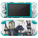 igsticker Nintendo Switch Lite 専用 デザインスキンシール 全面 ニンテンドー スイッチ ライト 専用 ゲーム機 カバー アクセサリー フィルム ステッカー エアフリー 015842 ハロウィン おばけ halloween