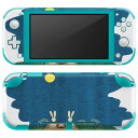 igsticker Nintendo Switch Lite 専用 デザインスキンシール 全面 ニンテンドー スイッチ ライト 専用 ゲーム機 カバー アクセサリー フィルム ステッカー エアフリー 015856 お月見 うさぎ 秋