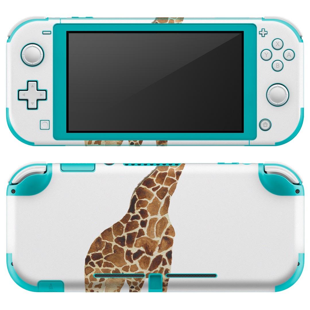 igsticker Nintendo Switch Lite 専用 デザインスキンシール 全面 ニンテンドー スイッチ ライト 専用 ゲーム機 カバー アクセサリー フィルム ステッカー エアフリー 015867 キリン 動物 アニマル