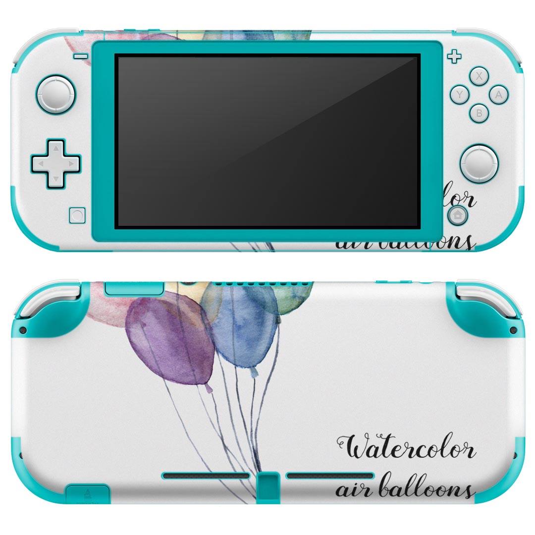 igsticker Nintendo Switch Lite 専用 デザインスキンシール 全面 ニンテンドー スイッチ ライト 専用 ゲーム機 カバー アクセサリー フィルム ステッカー エアフリー 015870 風船　カラフル