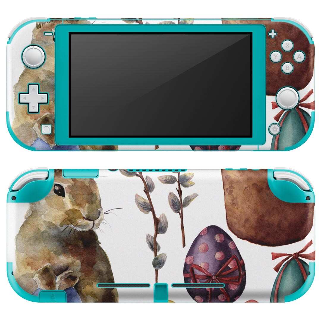 igsticker Nintendo Switch Lite 専用 デザインスキンシール 全面 ニンテンドー スイッチ ライト 専用 ゲーム機 カバー アクセサリー フィルム ステッカー エアフリー 015879 イースター easter うさぎ