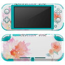 igsticker Nintendo Switch Lite 専用 デザインスキンシール 全面 ニンテンドー スイッチ ライト 専用 ゲーム機 カバー アクセサリー フィルム ステッカー エアフリー 015912 花 水彩 植物