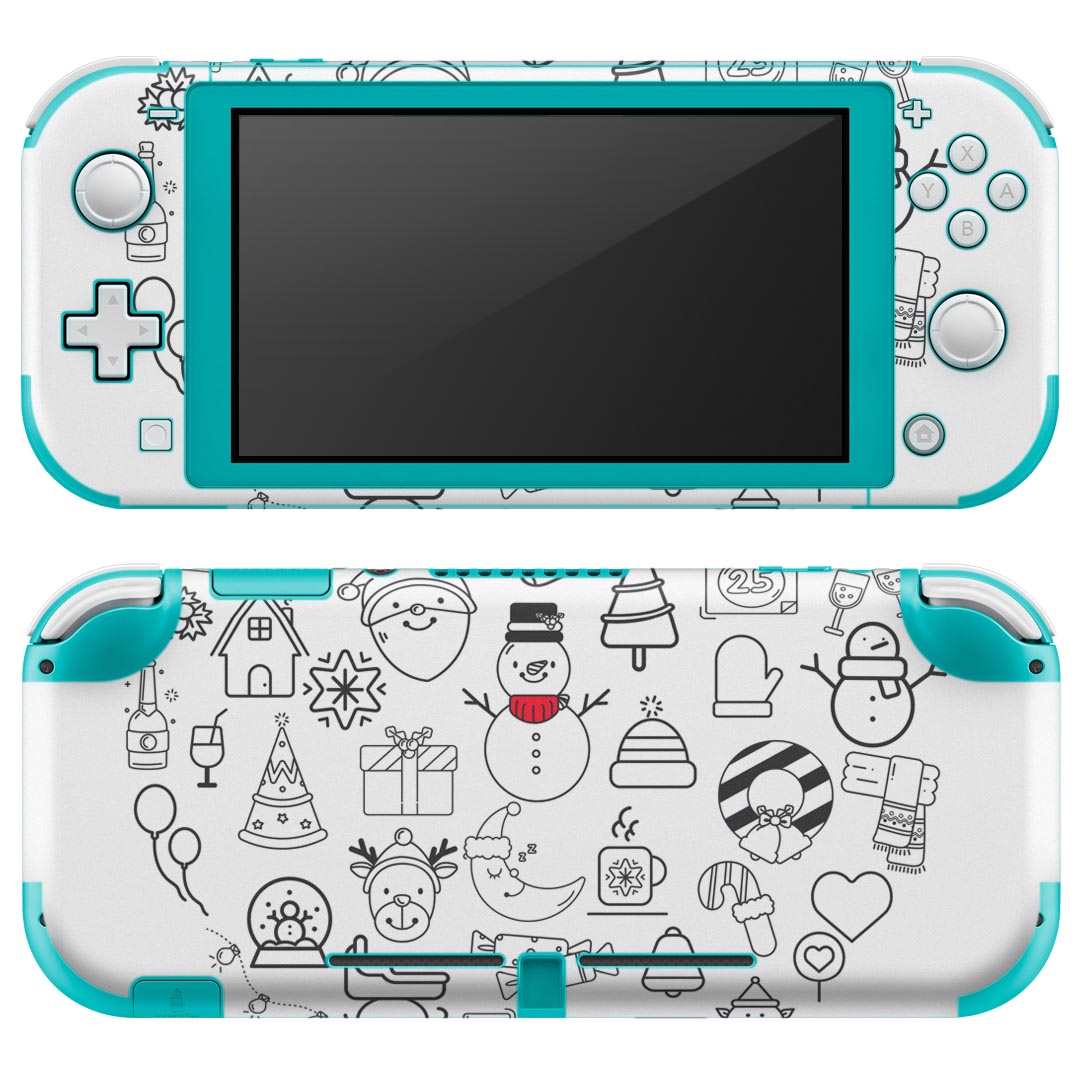 igsticker Nintendo Switch Lite 専用 デザインスキンシール 全面 ニンテンドー スイッチ ライト 専用 ゲーム機 カバー アクセサリー フィルム ステッカー エアフリー 015965 クリスマス 冬 アイコン