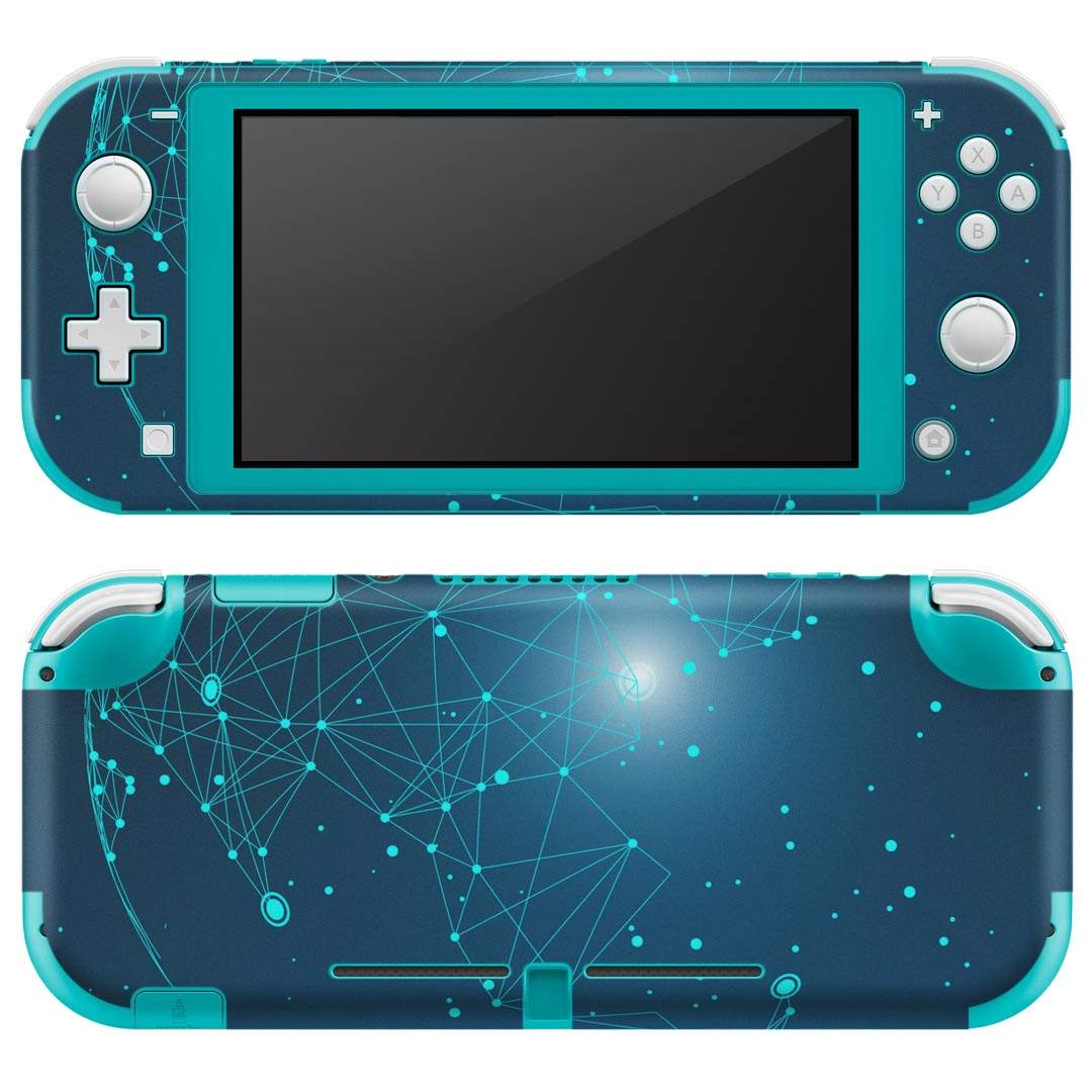 igsticker Nintendo Switch Lite 専用 デザインスキンシール 全面 ニンテンドー スイッチ ライト 専用 ゲーム機 カバー アクセサリー フィルム ステッカー エアフリー 016061 地球 宇宙 かっこいい