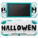 igsticker Nintendo Switch Lite 専用 デザインスキンシール 全面 ニンテンドー スイッチ ライト 専用 ゲーム機 カバー アクセサリー フィルム ステッカー エアフリー 016070 ハロウィン 英語 飾り
