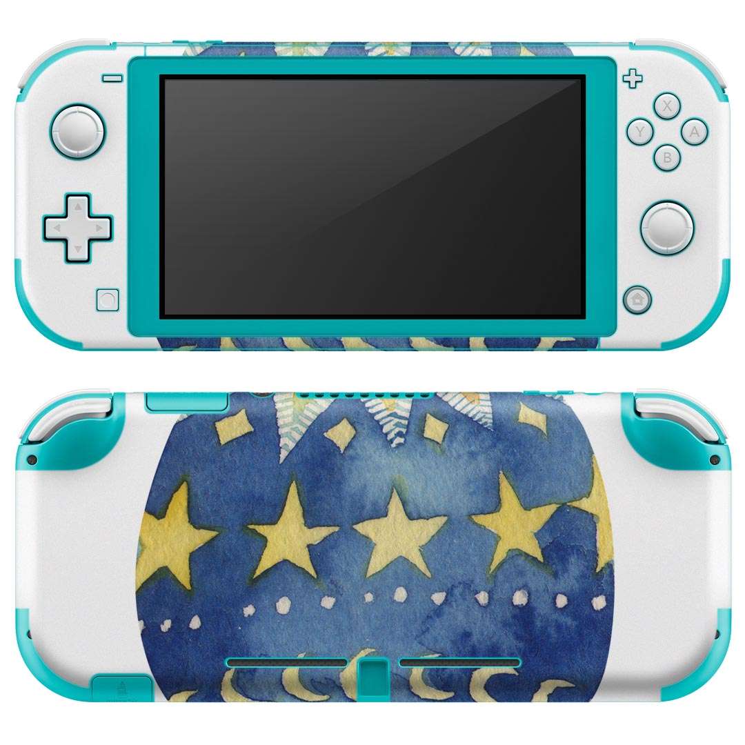 igsticker Nintendo Switch Lite 専用 デザインスキンシール 全面 ニンテンドー スイッチ ライト 専用 ゲーム機 カバー アクセサリー フィルム ステッカー エアフリー 016074 イースター 星 かわいい