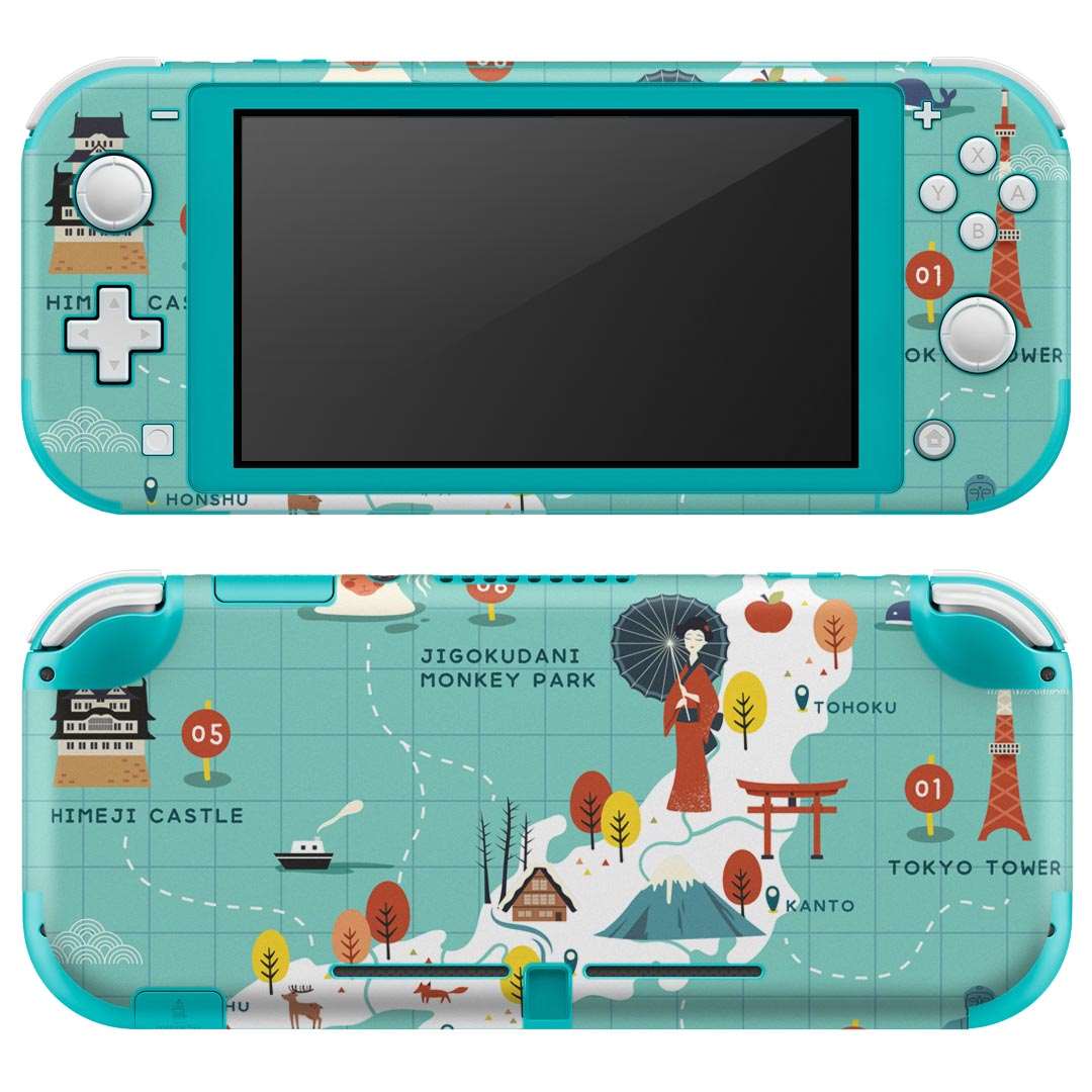 igsticker Nintendo Switch Lite 専用 デザインスキンシール 全面 ニンテンドー スイッチ ライト 専用 ゲーム機 カバー アクセサリー フィルム ステッカー エアフリー 016083 日本 特色 おしゃれ