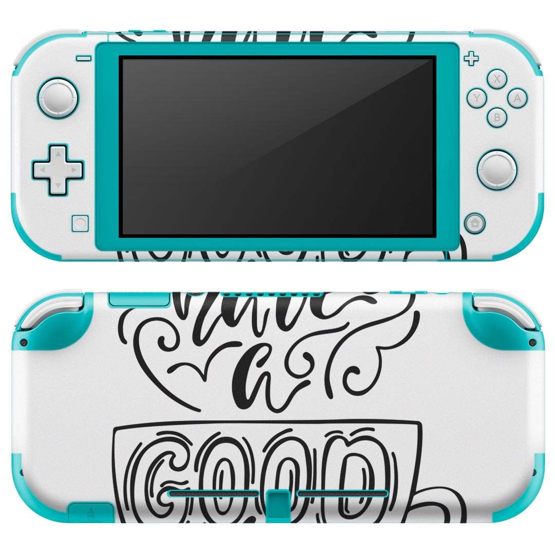 igsticker Nintendo Switch Lite 専用 デザインスキンシール 全面 ニンテンドー スイッチ ライト 専用 ゲーム機 カバー アクセサリー フィルム ステッカー エアフリー 016127 英語　カフェ　コーヒー