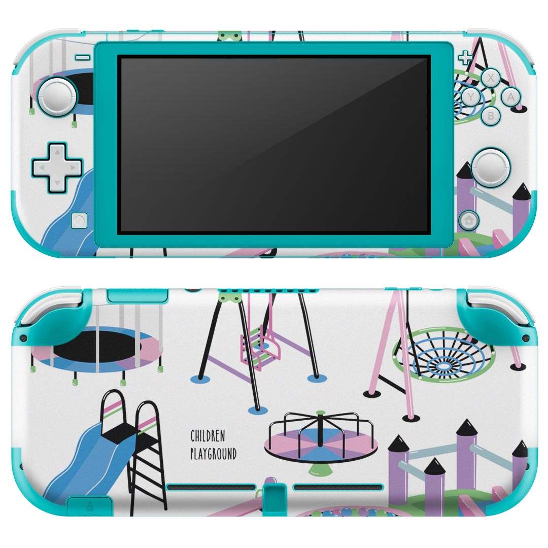 igsticker Nintendo Switch Lite 専用 デザインスキンシール 全面 ニンテンドー スイッチ ライト 専用 ゲーム機 カバー アクセサリー フィルム ステッカー エアフリー 016141 公園 遊具