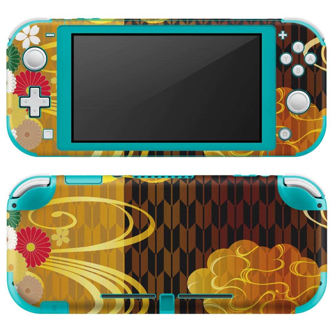 igsticker Nintendo Switch Lite 専用 デザインスキンシール 全面 ニンテンドー スイッチ ライト 専用 ゲーム機 カバー アクセサリー フィルム ステッカー エアフリー 016162 和柄　桜