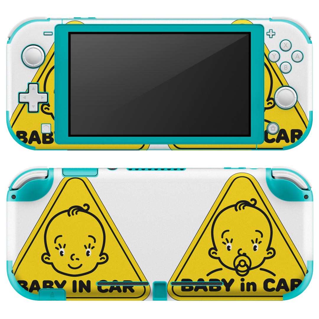 igsticker Nintendo Switch Lite 専用 デザインスキンシール 全面 ニンテンドー スイッチ ライト 専用 ゲーム機 カバー アクセサリー フィルム ステッカー エアフリー 016165 赤ちゃん　マーク