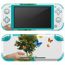 igsticker Nintendo Switch Lite 専用 デザインスキンシール 全面 ニンテンドー スイッチ ライト 専用 ゲーム機 カバー アクセサリー フィルム ステッカー エアフリー 016170 自然 木 鳥(2)