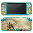 igsticker Nintendo Switch Lite 専用 デザインスキンシール 全面 ニンテンドー スイッチ ライト 専用 ゲーム機 カバー アクセサリー フィルム ステッカー エアフリー 016176 ユニコーン 動物 色彩