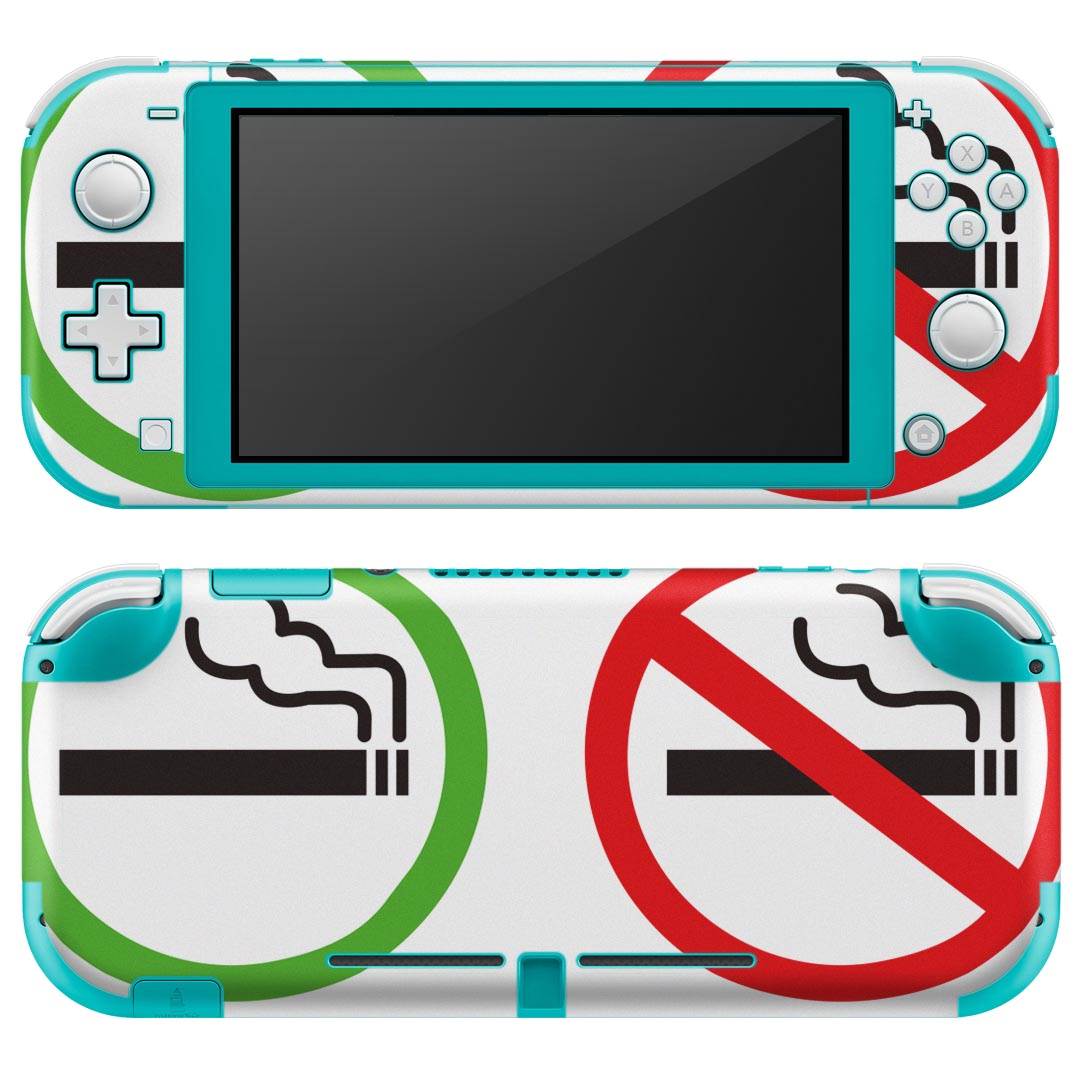 igsticker Nintendo Switch Lite 専用 デザインスキンシール 全面 ニンテンドー スイッチ ライト 専用 ゲーム機 カバー アクセサリー フィルム ステッカー エアフリー 016185 たばこ　分煙