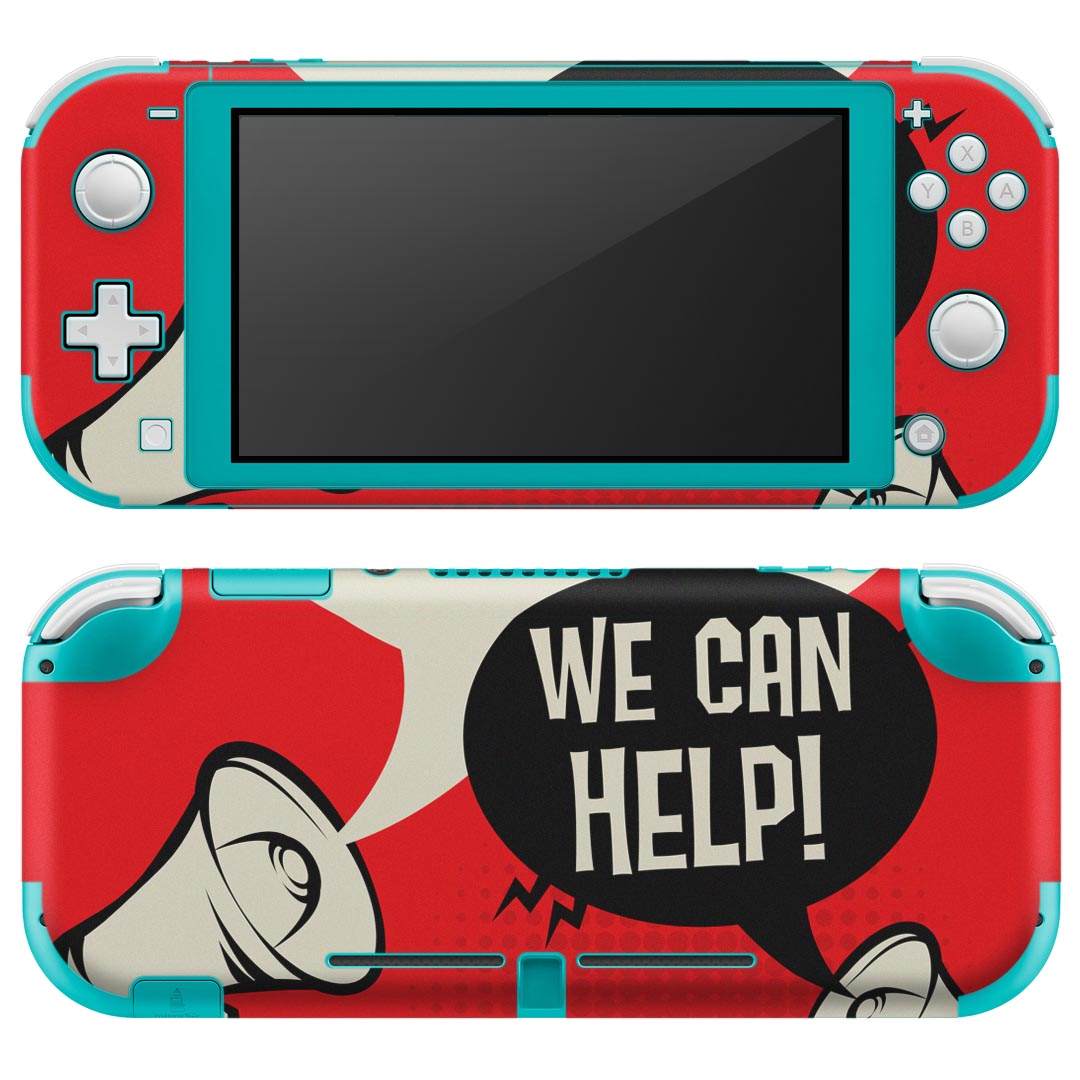 igsticker Nintendo Switch Lite 専用 デザインスキンシール 全面 ニンテンドー スイッチ ライト 専用 ゲーム機 カバー アクセサリー フィルム ステッカー エアフリー 016200 メガホン 英語