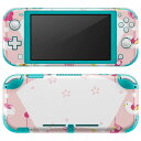 igsticker Nintendo Switch Lite 専用 デザインスキンシール 全面 ニンテンドー スイッチ ライト 専用 ゲーム機 カバー アクセサリー フィルム ステッカー エアフリー 016203 桜 ひな祭り