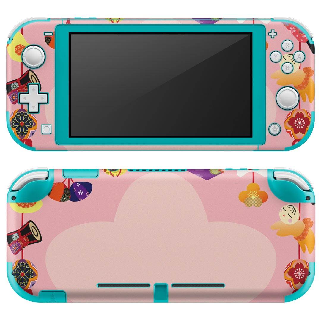 igsticker Nintendo Switch Lite 専用 デザインスキンシール 全面 ニンテンドー スイッチ ライト 専用 ゲーム機 カバー アクセサリー フィルム ステッカー エアフリー 016205 和柄　桜
