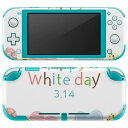 igsticker Nintendo Switch Lite 専用 デザインスキンシール 全面 ニンテンドー スイッチ ライト 専用 ゲーム機 カバー アクセサリー フィルム ステッカー エアフリー 016241 ホワイトデー