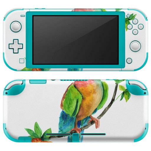 igsticker Nintendo Switch Lite 専用 デザインスキンシール 全面 ニンテンドー スイッチ ライト 専用 ゲーム機 カバー アクセサリー フィルム ステッカー エアフリー 016279 植物 草 鳥