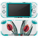 igsticker Nintendo Switch Lite 専用 デザインスキンシール 全面 ニンテンドー スイッチ ライト 専用 ゲーム機 カバー アクセサリー フィルム ステッカー エアフリー 016287 チューリップ 植物 花