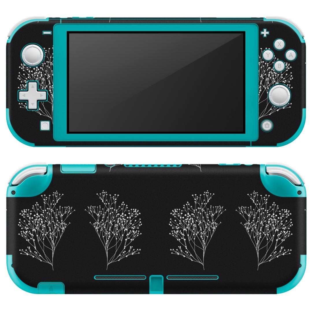 製品名 Nintendo Switch Lite専用 デザインスキンシール セット内容 Nintendo Switch Lite本体用スキンシール（裏表）各1枚 ※液晶側シールは2パーツに分かれていますニンテンドースイッチライト専用です。据え置き機のSwitch本体やJoyコンには対応していません。 商品特徴 3M社製の再剥離性シートを素材に採用し、細かな位置調整がしやすく貼り直しが容易です。また、エアフリーでもありますので気泡が簡単に逃げるので、キレイに貼ることができます。専用の業務プリンターを使い、商品画像と遜色のない美しい印刷仕上がり。 注意事項 画像はサンプルですので、ご覧の環境によっては多少色味に違いを感じる場合がございます。 イメージと違った、モニターと色味が異なるという理由での交換や返金はご対応出来かねます。スキンシールのみの販売で、ニンテンドースイッチ本体などは付属しません。シワができた場合、ドライヤーなどで軽く温め、外側に向けてシワを伸ばすように貼ってください。初回貼付時の位置調整や貼り直しは可能ですが、しっかりと押し付けて接着させた後の再剥離、再利用は保証しておりません。また接着部に油分や汚れが付着しますと角の部分は剥がれやすくなりますので、貼付時はあまり触れないようにご注意ください。無地のセミグロスシートにデザインをプリントした商品で、デコなどの加工はございません。 凹凸や光沢があるように見えたり布地や金属を素材にしたように見える商品もありますが、デザインの図版によるものです。印刷時に微妙な画像のズレが生じる場合がございます。ご注文後に1点1点制作する受注生産品の為、不良品以外のご返品や交換は固くお断りします。 商品発送 完全受注生産のハンドメイド商品となりますので、既製品と比べて発送までお時間を頂いています。 基本的に決済確認後2?3営業日、最大で10営業日での発送となります。繁忙期や休業日明けの場合はさらに時間がかかる場合があります。 その際には別途メールにてご連絡致します。メール便の場合、発送日から到着までに2?4日ほどかかる場合が多く、紛失などの保障もご対応できかねます。あらかじめご了承下さい。