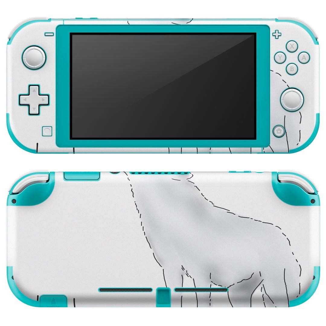 igsticker Nintendo Switch Lite 専用 デザインスキンシール 全面 ニンテンドー スイッチ ライト 専用 ゲーム機 カバー アクセサリー フィルム ステッカー エアフリー 016303 おおかみ イラスト 動物