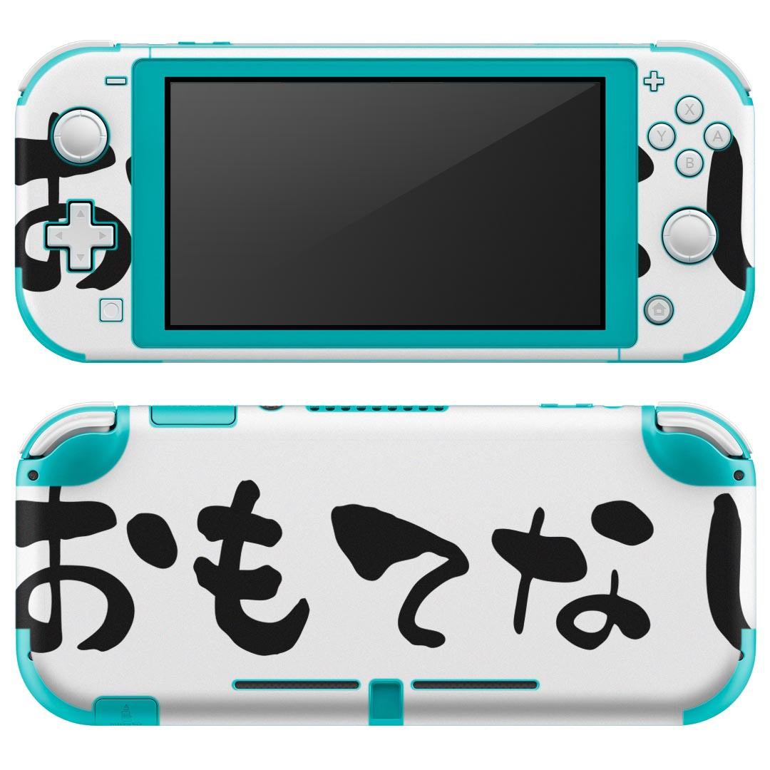 igsticker Nintendo Switch Lite 専用 デザインスキンシール 全面 ニンテンドー スイッチ ライト 専用 ゲーム機 カバー アクセサリー フィルム ステッカー エアフリー 016320 日本語 習字 おもてなし