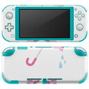 igsticker Nintendo Switch Lite 専用 デザインスキンシール 全面 ニンテンドー スイッチ ライト 専用 ゲーム機 カバー アクセサリー フィルム ステッカー エアフリー 016336 傘 梅雨 カラフル