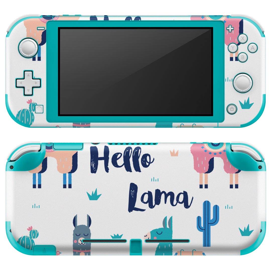 igsticker Nintendo Switch Lite 専用 デザインスキンシール 全面 ニンテンドー スイッチ ライト 専用 ゲーム機 カバー アクセサリー フィルム ステッカー エアフリー 016366 アルパカ　英語