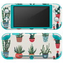 igsticker Nintendo Switch Lite 専用 デザインスキンシール 全面 ニンテンドー スイッチ ライト 専用 ゲーム機 カバー アクセサリー フィルム ステッカー エアフリー 016374 サボテン 植物(2)