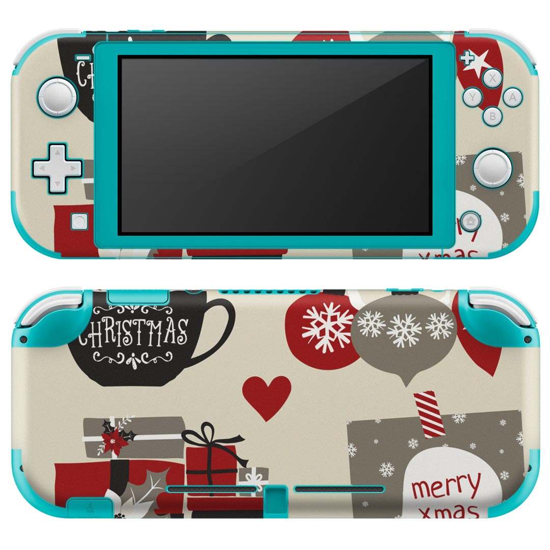 igsticker Nintendo Switch Lite 専用 デザインスキンシール 全面 ニンテンドー スイッチ ライト 専用 ゲーム機 カバー アクセサリー フィルム ステッカー エアフリー 016379 クリスマス