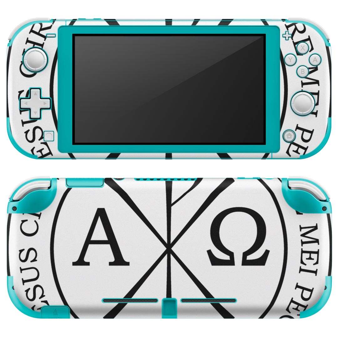 igsticker Nintendo Switch Lite 専用 デザインスキンシール 全面 ニンテンドー スイッチ ライト 専用 ゲーム機 カバー アクセサリー フィルム ステッカー エアフリー 016388 紋章　英語