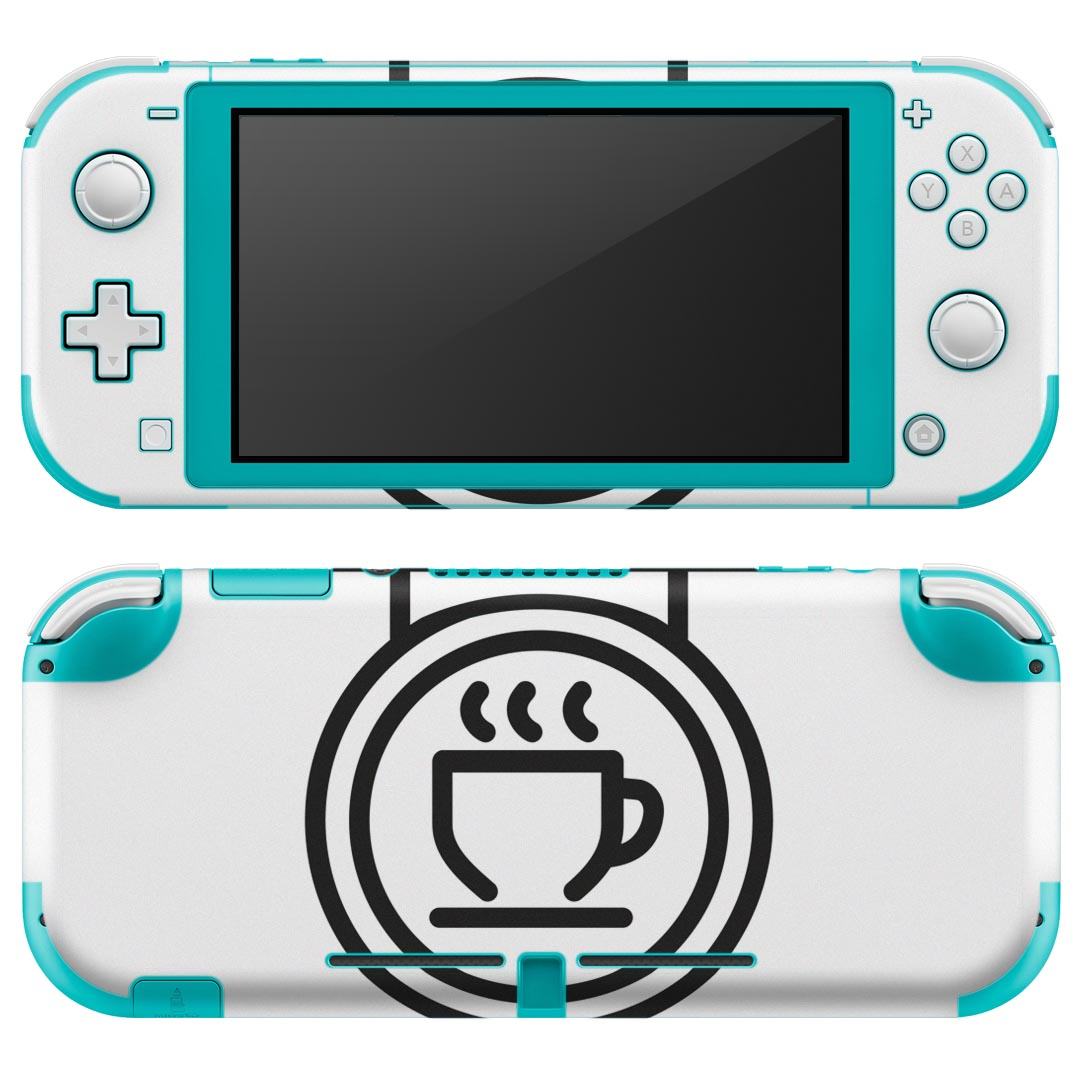 igsticker Nintendo Switch Lite 専用 デザインスキンシール 全面 ニンテンドー スイッチ ライト 専用 ゲーム機 カバー アクセサリー フィルム ステッカー エアフリー 016410 コーヒー　看板