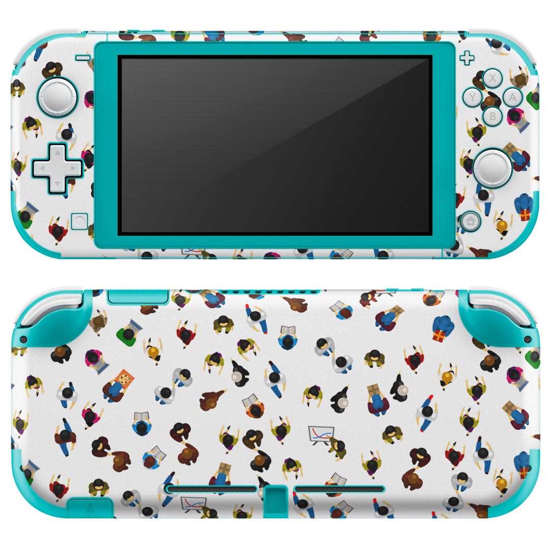 igsticker Nintendo Switch Lite 専用 デザインスキンシール 全面 ニンテンドー スイッチ ライト 専用 ゲーム機 カバー アクセサリー フィルム ステッカー エアフリー 016418 人間