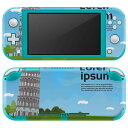 igsticker Nintendo Switch Lite 専用 デザインスキンシール 全面 ニンテンドー スイッチ ライト 専用 ゲーム機 カバー アクセサリー フィルム ステッカー エアフリー 016423 エッフェル塔 建物(2)
