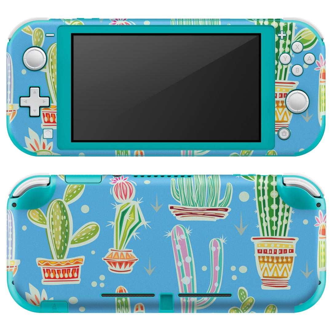 製品名 Nintendo Switch Lite専用 デザインスキンシール セット内容 Nintendo Switch Lite本体用スキンシール（裏表）各1枚 ※液晶側シールは2パーツに分かれていますニンテンドースイッチライト専用です。据え置き機のSwitch本体やJoyコンには対応していません。 商品特徴 3M社製の再剥離性シートを素材に採用し、細かな位置調整がしやすく貼り直しが容易です。また、エアフリーでもありますので気泡が簡単に逃げるので、キレイに貼ることができます。専用の業務プリンターを使い、商品画像と遜色のない美しい印刷仕上がり。 注意事項 画像はサンプルですので、ご覧の環境によっては多少色味に違いを感じる場合がございます。 イメージと違った、モニターと色味が異なるという理由での交換や返金はご対応出来かねます。スキンシールのみの販売で、ニンテンドースイッチ本体などは付属しません。シワができた場合、ドライヤーなどで軽く温め、外側に向けてシワを伸ばすように貼ってください。初回貼付時の位置調整や貼り直しは可能ですが、しっかりと押し付けて接着させた後の再剥離、再利用は保証しておりません。また接着部に油分や汚れが付着しますと角の部分は剥がれやすくなりますので、貼付時はあまり触れないようにご注意ください。無地のセミグロスシートにデザインをプリントした商品で、デコなどの加工はございません。 凹凸や光沢があるように見えたり布地や金属を素材にしたように見える商品もありますが、デザインの図版によるものです。印刷時に微妙な画像のズレが生じる場合がございます。ご注文後に1点1点制作する受注生産品の為、不良品以外のご返品や交換は固くお断りします。 商品発送 完全受注生産のハンドメイド商品となりますので、既製品と比べて発送までお時間を頂いています。 基本的に決済確認後2?3営業日、最大で10営業日での発送となります。繁忙期や休業日明けの場合はさらに時間がかかる場合があります。 その際には別途メールにてご連絡致します。メール便の場合、発送日から到着までに2?4日ほどかかる場合が多く、紛失などの保障もご対応できかねます。あらかじめご了承下さい。