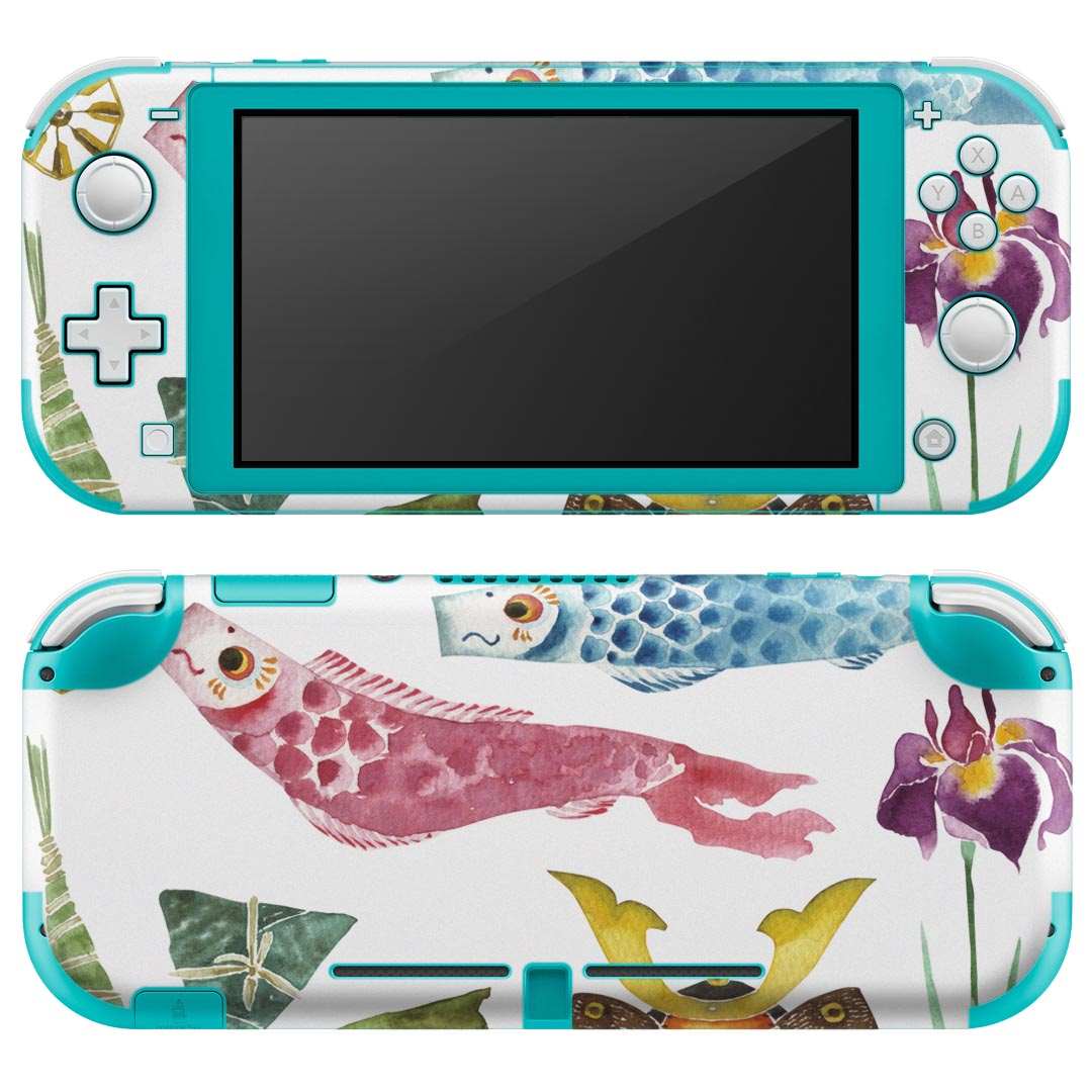igsticker Nintendo Switch Lite 専用 デザインスキンシール 全面 ニンテンドー スイッチ ライト 専用 ゲーム機 カバー アクセサリー フィルム ステッカー エアフリー 016460 鯉のぼり　こどもの日　柏餅